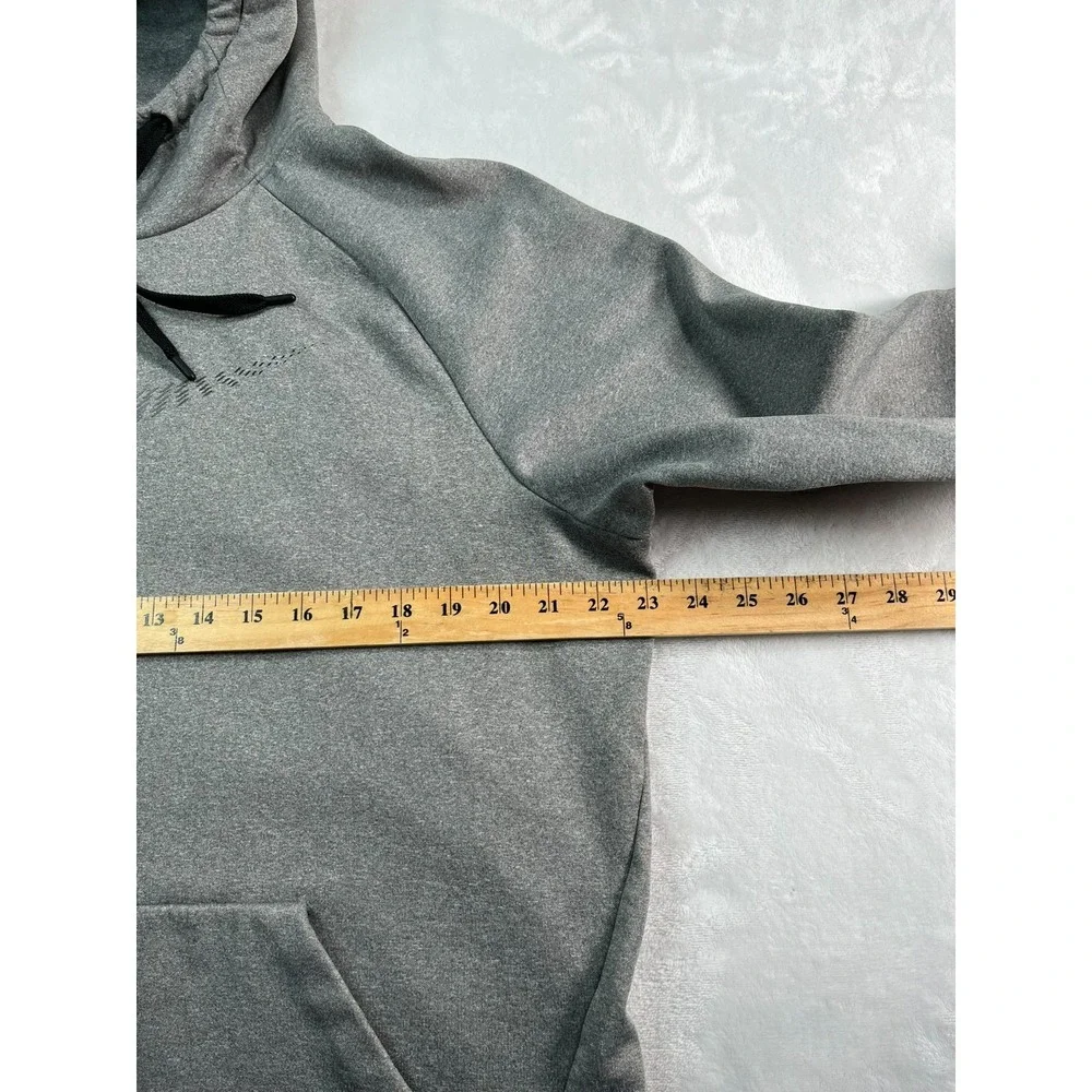NIKE Mens L Pullover Hooded‎ Dri-Fit  Gray *FLAW*